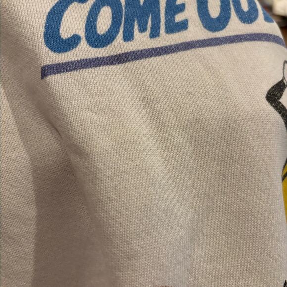 VINTAGE 90s | Planters Mr Peanut “Come Out of Your Shell & Party” Sweatshirt XL - Picture 8 of 9